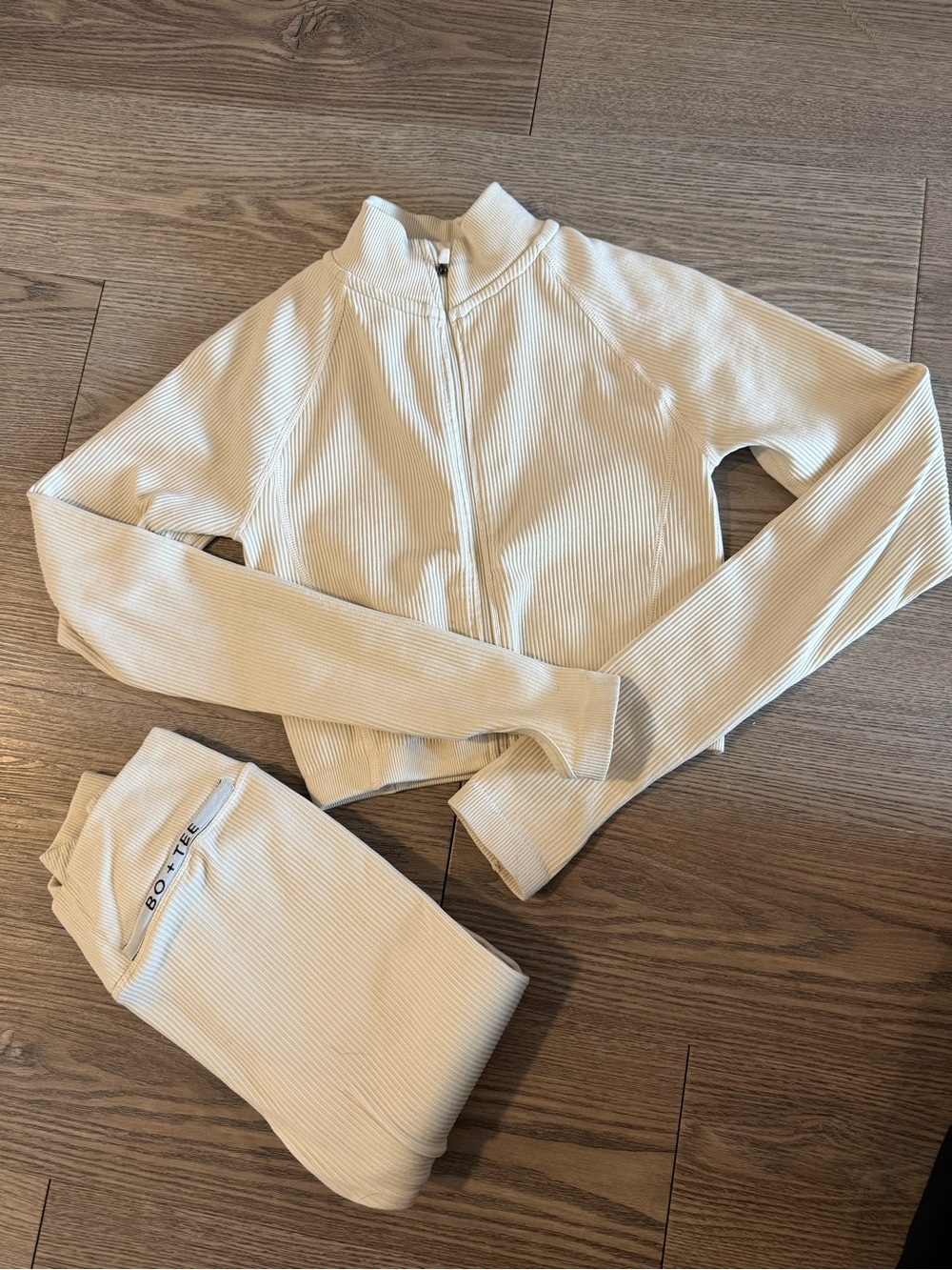 BO + TEE Ribbed Zip Up & Leggings